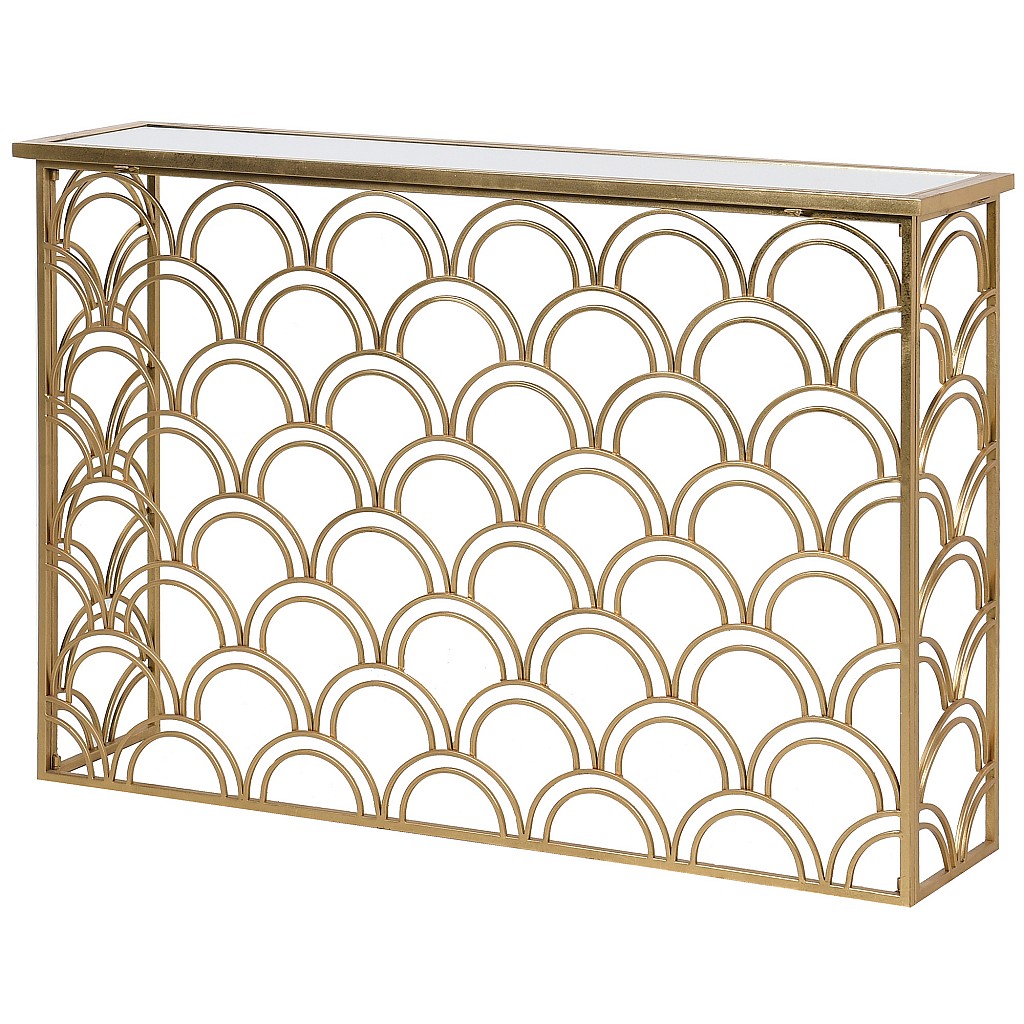 Deco Fan Console Table