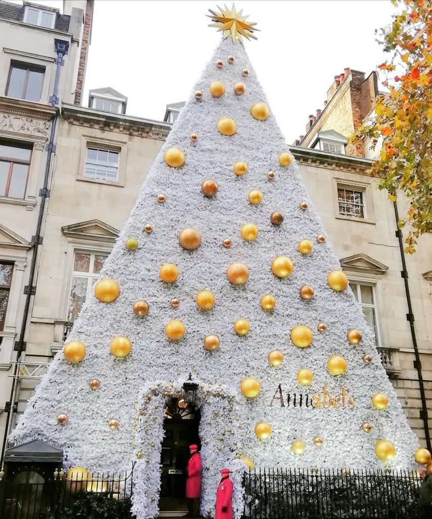 Annabel's Best London Christmas decorations 