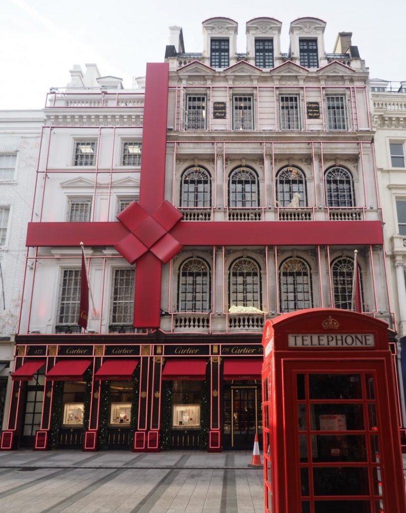 Cartier, London Christmas decorations 