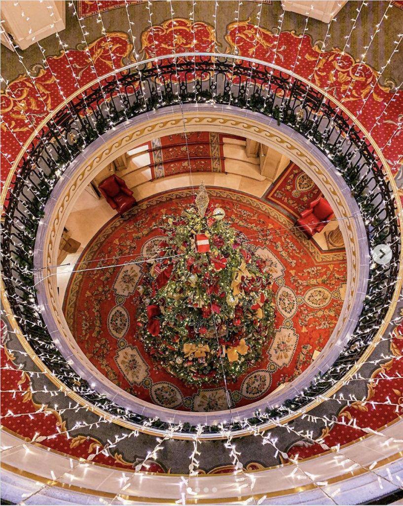The Ritz London Christmas decorations 