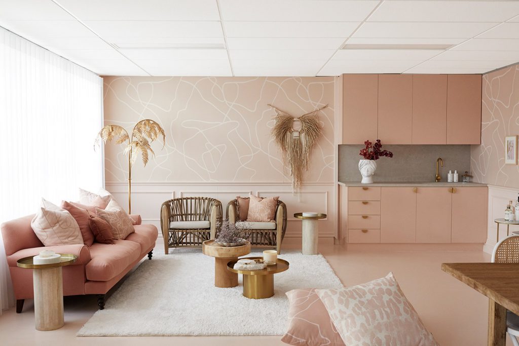 Interior Colour Scheme: Monochromatic Blush