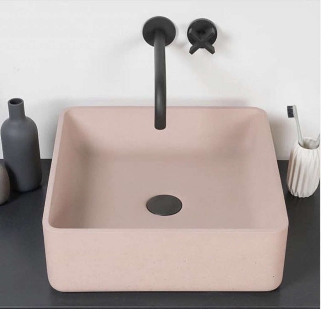 Pink Square Sink