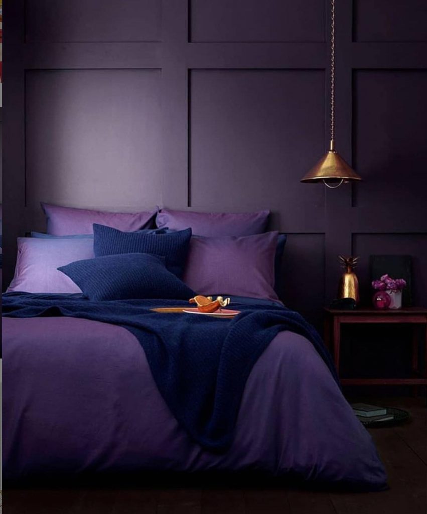 Monochromatic Bedrooms: Indigo