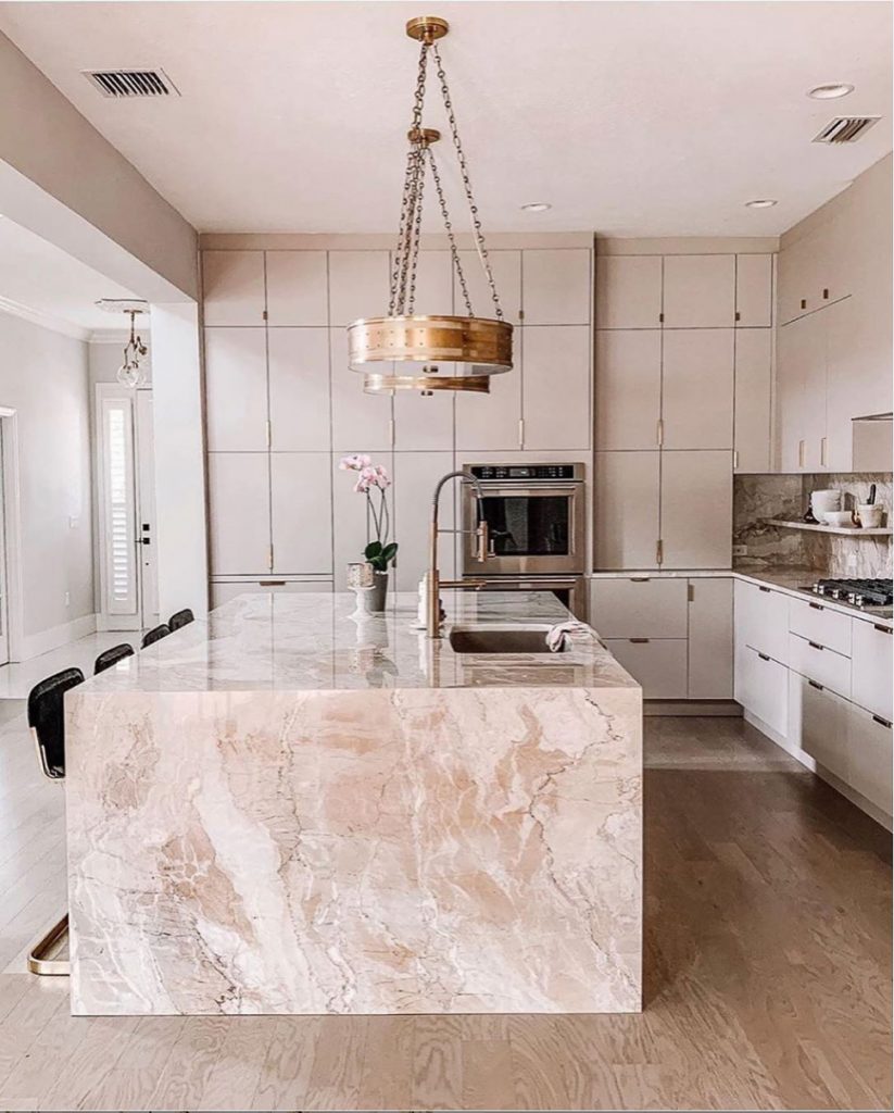 Pink Monochromatic Kitchen