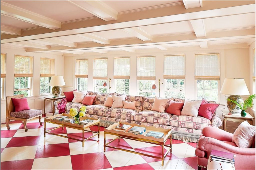 Monochromatic Interior Design: Hamptons Sunroom