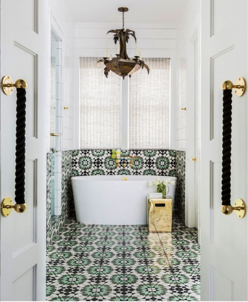 Bold Bathroom Tile Design