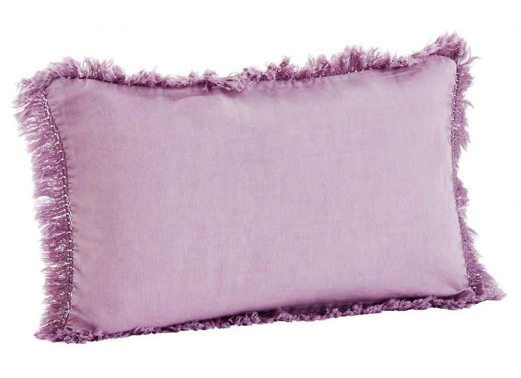 Madam Stoltz ?Fringed Linen Cushion