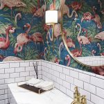 Flamingo Powder Room Design